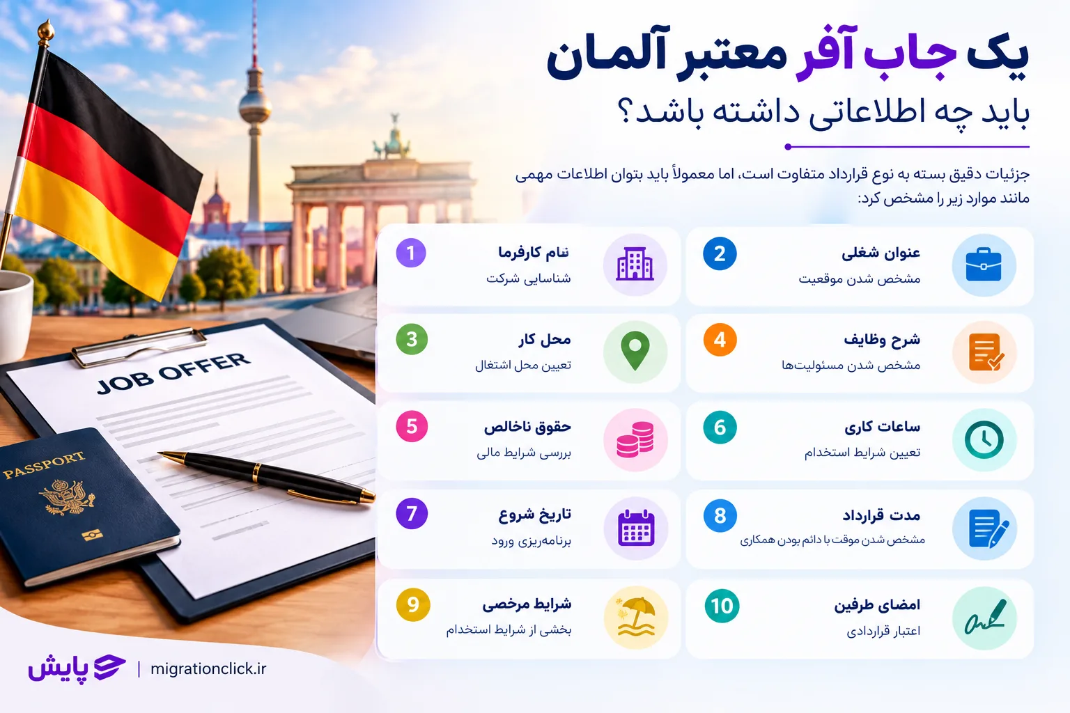 اطلاعات ضروری جابآفر معتبر آلمان